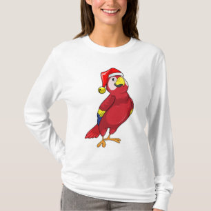 Camiseta Loro con sombrero Santa