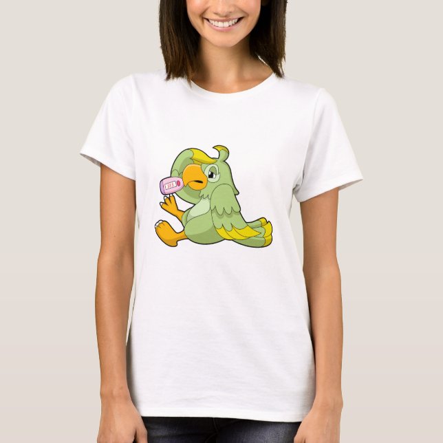 Camiseta Loro con termómetro clínico (Anverso)