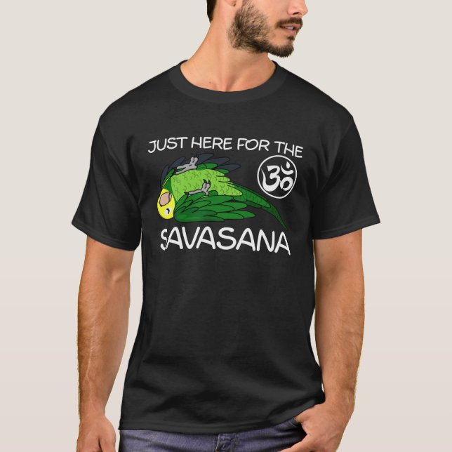 Camiseta Loro de Amazon de cabeza doble amarilla Savasana d (Anverso)