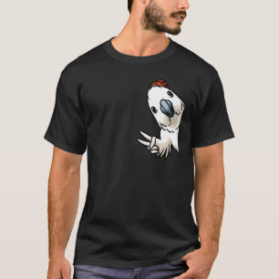Camiseta Loro De Aves Crestes De Cockatoo Salmon