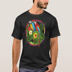 Camiseta Loro de Aves Tropicales Coloridas Macaw Cockatoo J