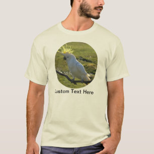 Camiseta Loro de Cockatoo amarillo y blanco