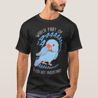 Camiseta Loro de cuello de ancla azul indio Aaa Funny Cute