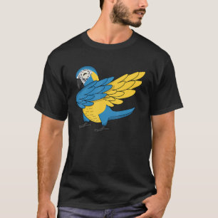 Camiseta Loro de Dabbing I Macaw de Blue