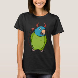 Camiseta Loro de disfraces malvados temerarios en azul coro