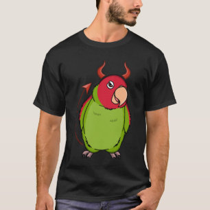Camiseta Loro de disfraces malvados y asustadizo con cabeza