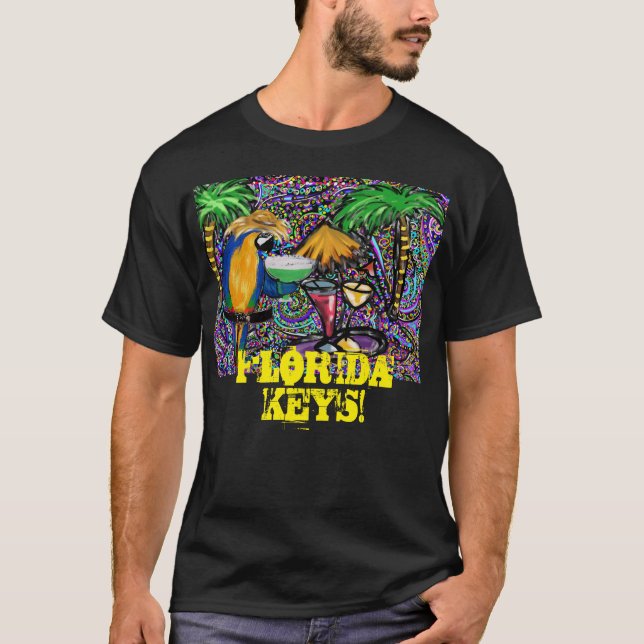 Camiseta Loro de fiesta de playa (Anverso)
