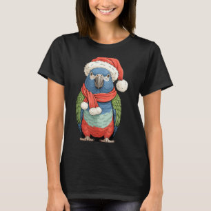 Camiseta Loro de Navidad Onus Lindo Santa Amantes de las Av
