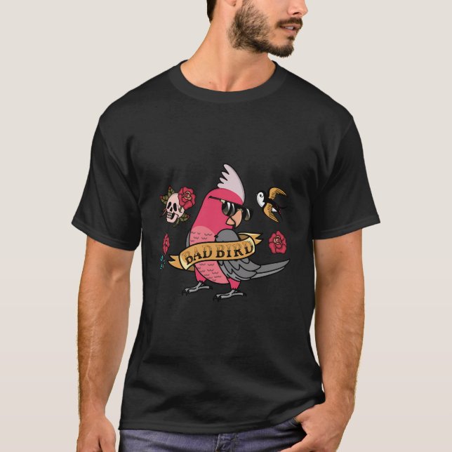 Camiseta Loro de pájaro malo I Rosa de pecho Galah Cockatoo (Anverso)