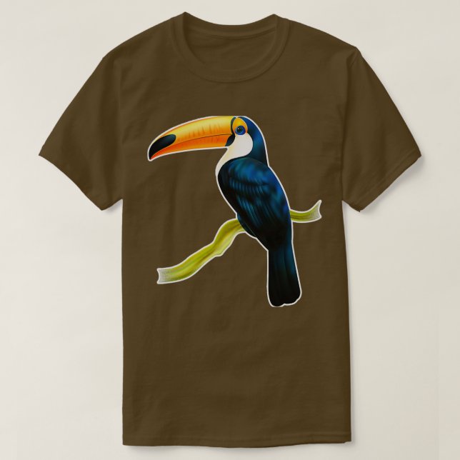 Camiseta Loro de pájaros tucanos 2 (Diseño del anverso)