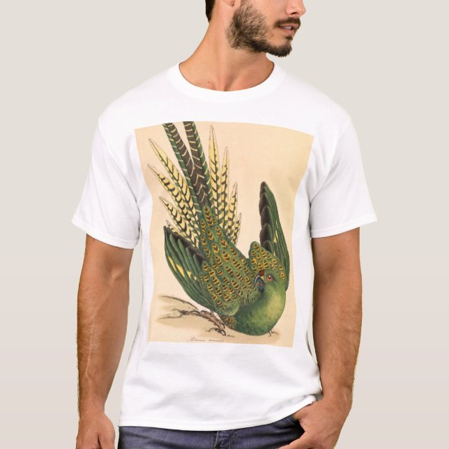 Camiseta Loro de tierra de James Sowerby, Psittacus terrest (Anverso)
