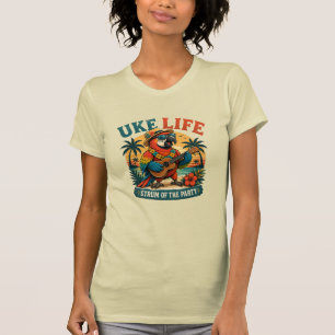 Camiseta Loro de Uke Life – Vibraciones de la Isla Ukulele