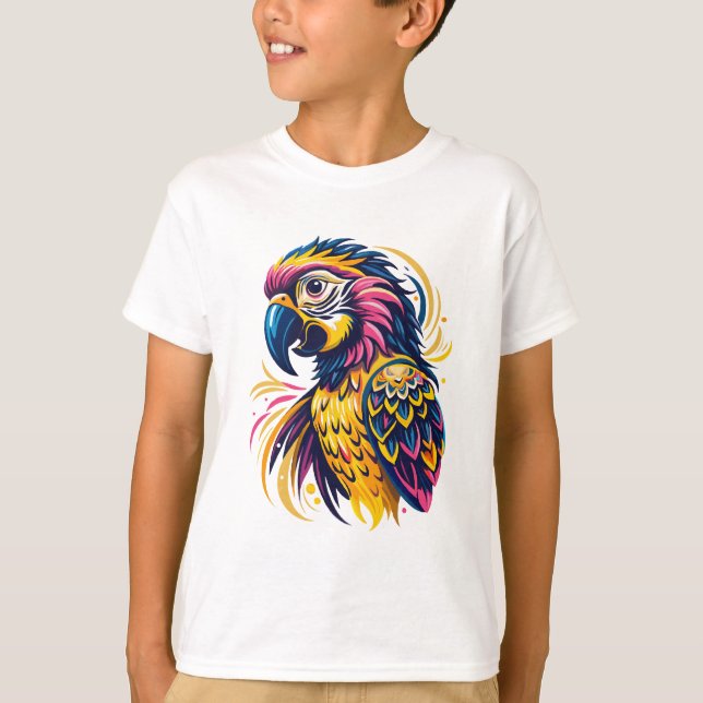 Camiseta Loro de Vibes Tropical (Anverso)