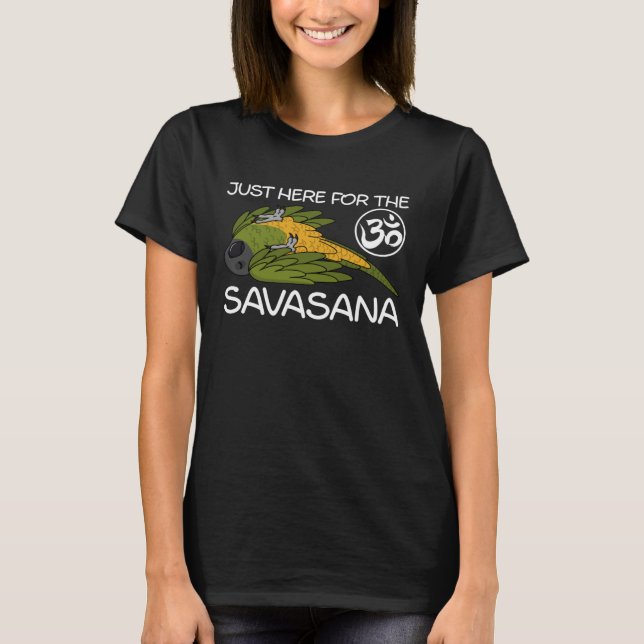 Camiseta Loro de yoga Savasana loro Senegal (Anverso)