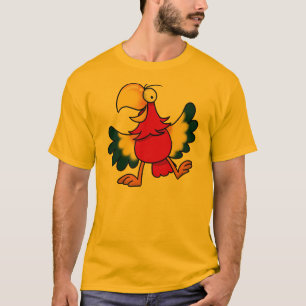 Camiseta Loro divertido del dibujo animado