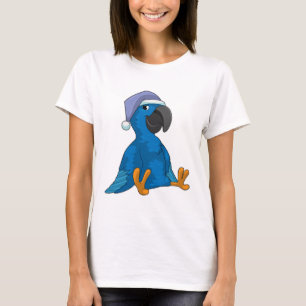 Camiseta Loro durmiendo con gorra nocturna