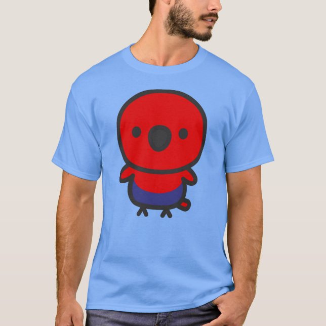 Camiseta Loro Eclectus / Hembra (Anverso)