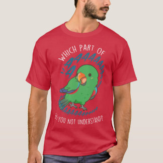 Camiseta Loro Eclectus Macho Familia Aaaa