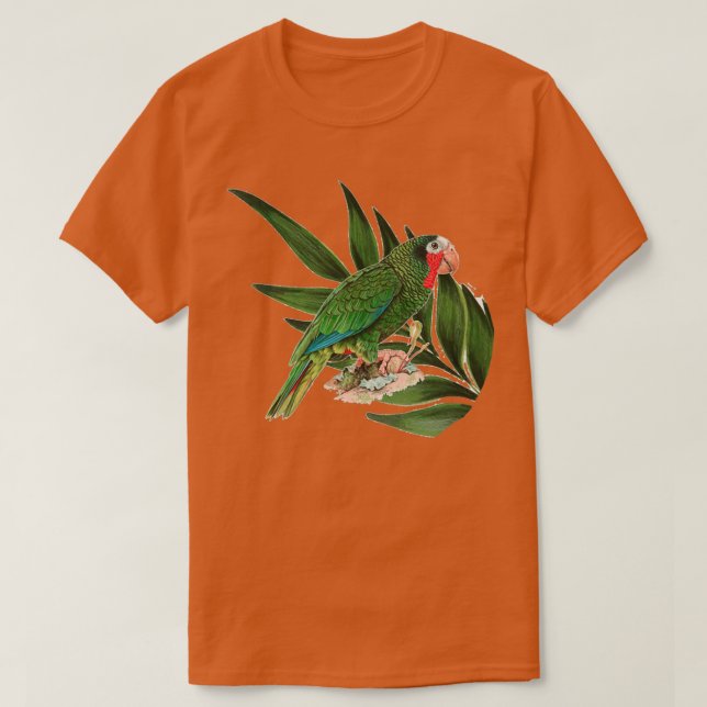 Camiseta Loro en hoja (Diseño del anverso)