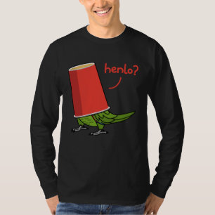 Camiseta Loro En Una Taza  Hola I Loro de nuca amarilla