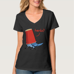 Camiseta Loro En Una Taza  Hola I Lovebird Azul De Cara De 