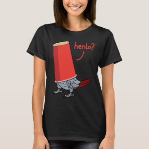 Camiseta Loro En Una Taza  Hola Soy Gris Africano