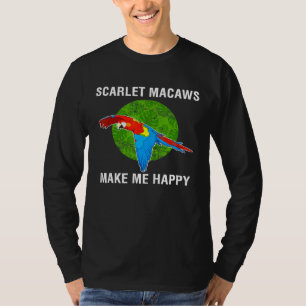 Camiseta Loro feliz Scarlet Macaw