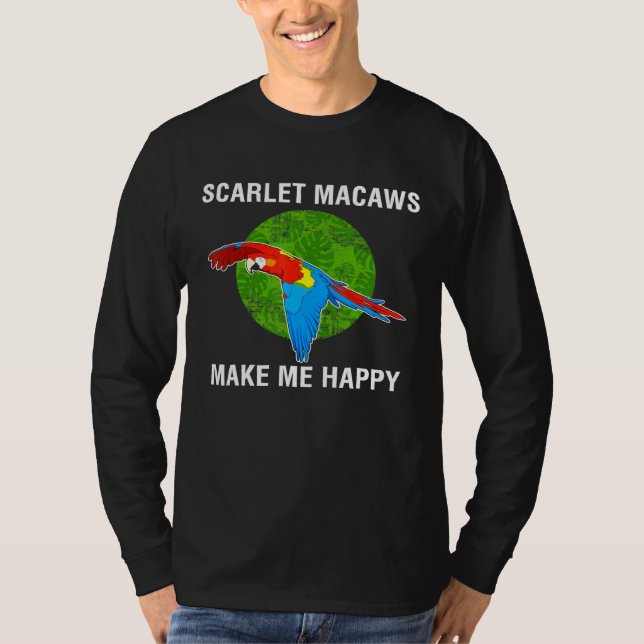 Camiseta Loro feliz Scarlet Macaw (Anverso)