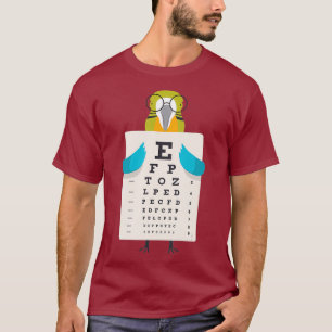 Camiseta Loro gracioso y lindo con lentes sosteniendo una