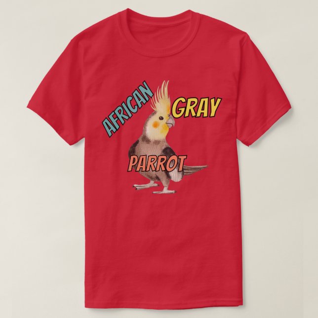 Camiseta loro gris 4 (Diseño del anverso)