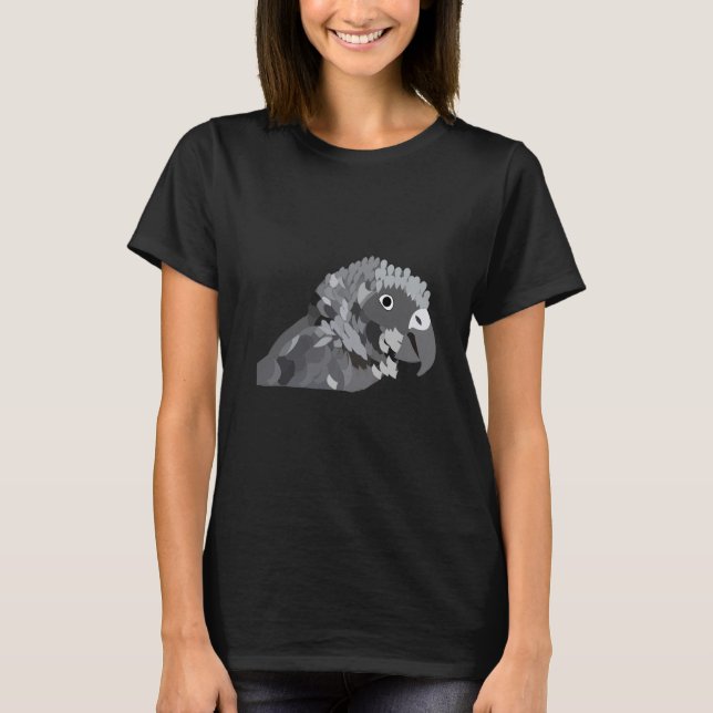 Camiseta Loro gris africano (Anverso)