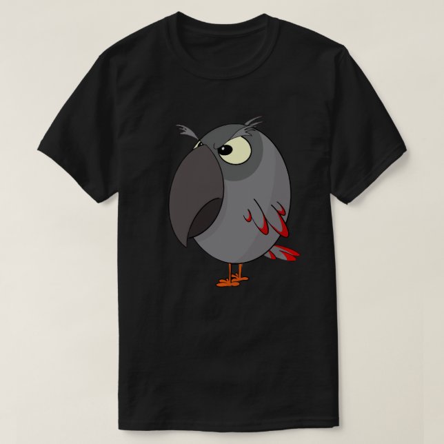 Camiseta Loro gris africano (Diseño del anverso)