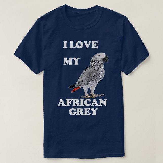 Camiseta Loro gris africano 26 (Diseño del anverso)