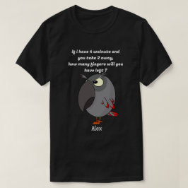 Camiseta Loro gris africano ¡Cuidado con los dedos!