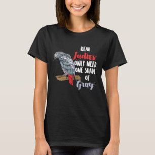 Camiseta Loro Gris Africano I Damas Reales I Pájaro Perro M