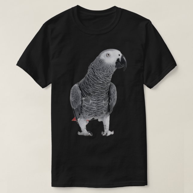 Camiseta Loro gris africanoTShirt (Diseño del anverso)