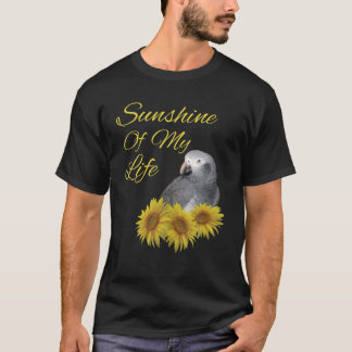 Camiseta Loro gris de Timneh African Gray Sunshine Sunflowe