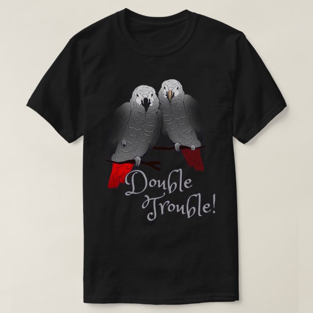 Camiseta Loro gris del Congo y de Timor Oriental (Diseño del anverso)
