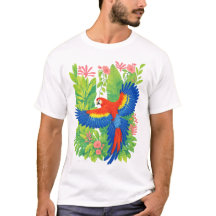 Loro Guacamayo plantas tropicales 