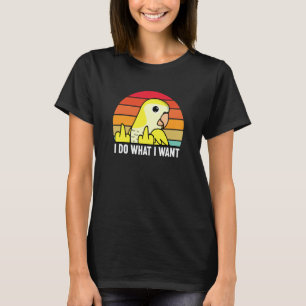 Camiseta Loro Hago Lo Que Quiero Amarillo Lutino Monje Para