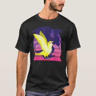 Camiseta Loro I Dragón alado I Gritando Lutino Amarillo Q
