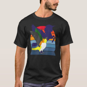 Camiseta Loro I Wingu Unicornio I gritando cabeza negra C