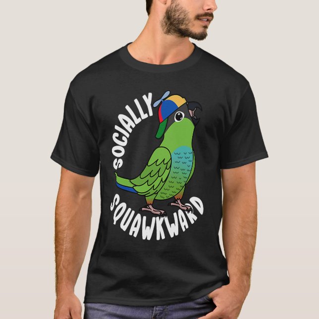 Camiseta Loro incómodo social I Nanday Conure (Anverso)