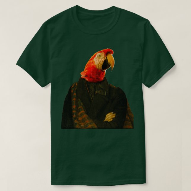 Camiseta Loro lindo Macaw Distinguir a los Mascotas de perr (Diseño del anverso)
