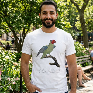 Camiseta Loro mejilla roja macho, Geoffroyus geoffroyi