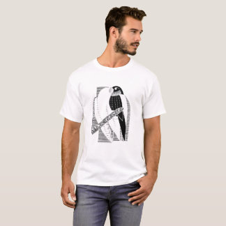 Camiseta Loro Minimalista Arte Animal Abstracto Frontal