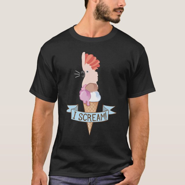 Camiseta Loro moluqueño del helado del Cockatoo (Anverso)