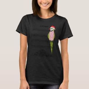 Camiseta Loro Músico I Noche Silenciosa I Parakeet Bigote