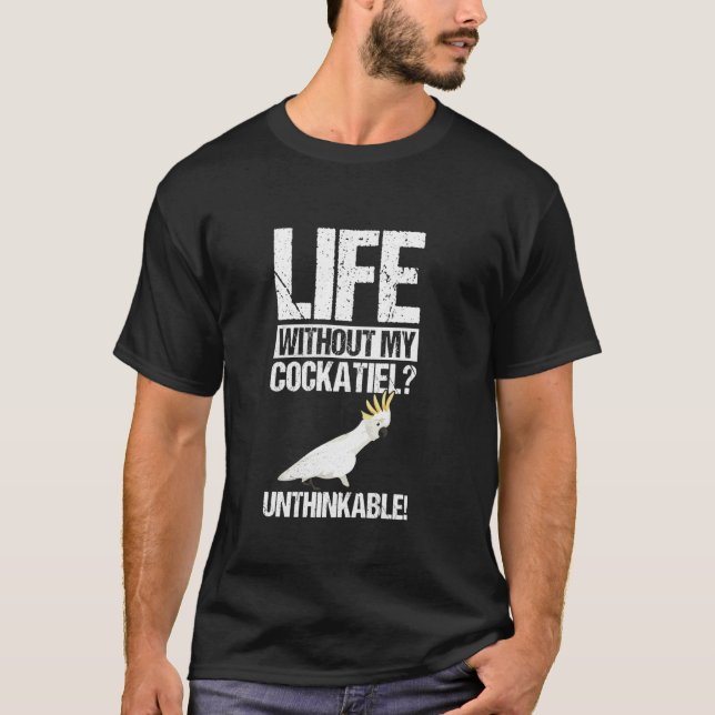 Camiseta Loro pájaro Cockatiel 2 (Anverso)