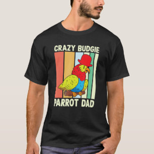 Camiseta Loro Papá Loco Periquito Colorido Lindo Meme de